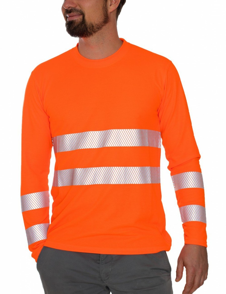 Arbeitsschutz IQ UV | Uv Langarmshirt Arbeitsschutz Hochsichtbar