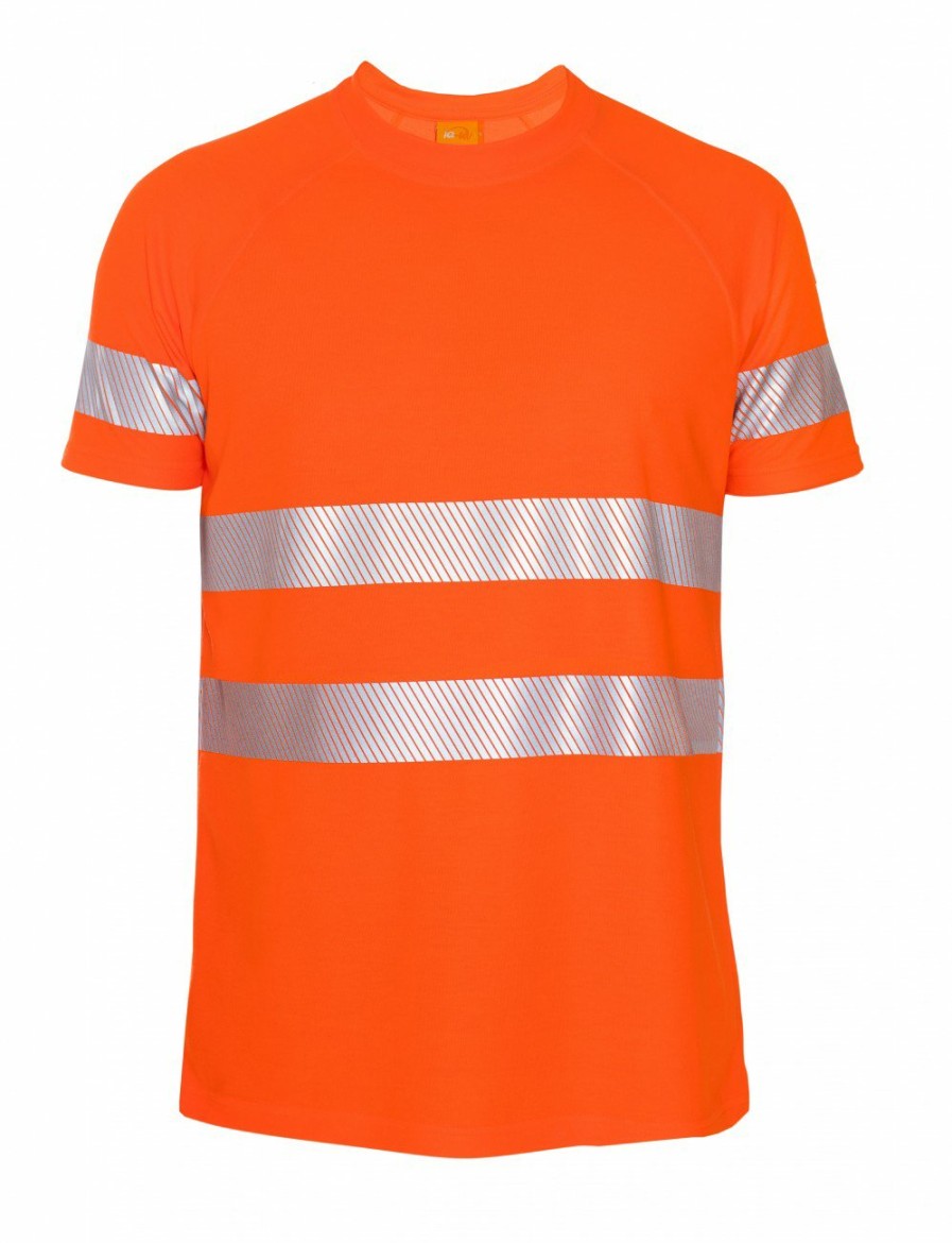 Arbeitsschutz IQ UV | Uv T-Shirt Arbeitsschutz Hochsichtbar Rundhals