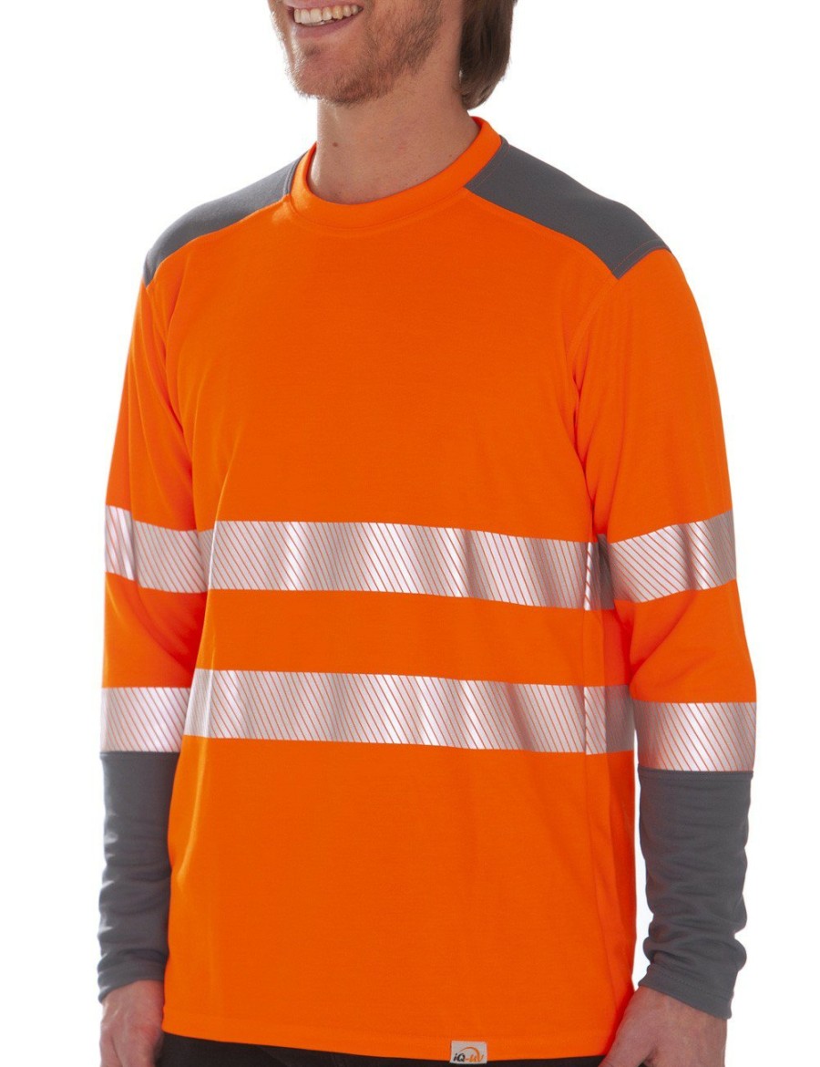 Arbeitsschutz IQ UV | Uv Hivi Shirt 2C Kl.2 Langarm