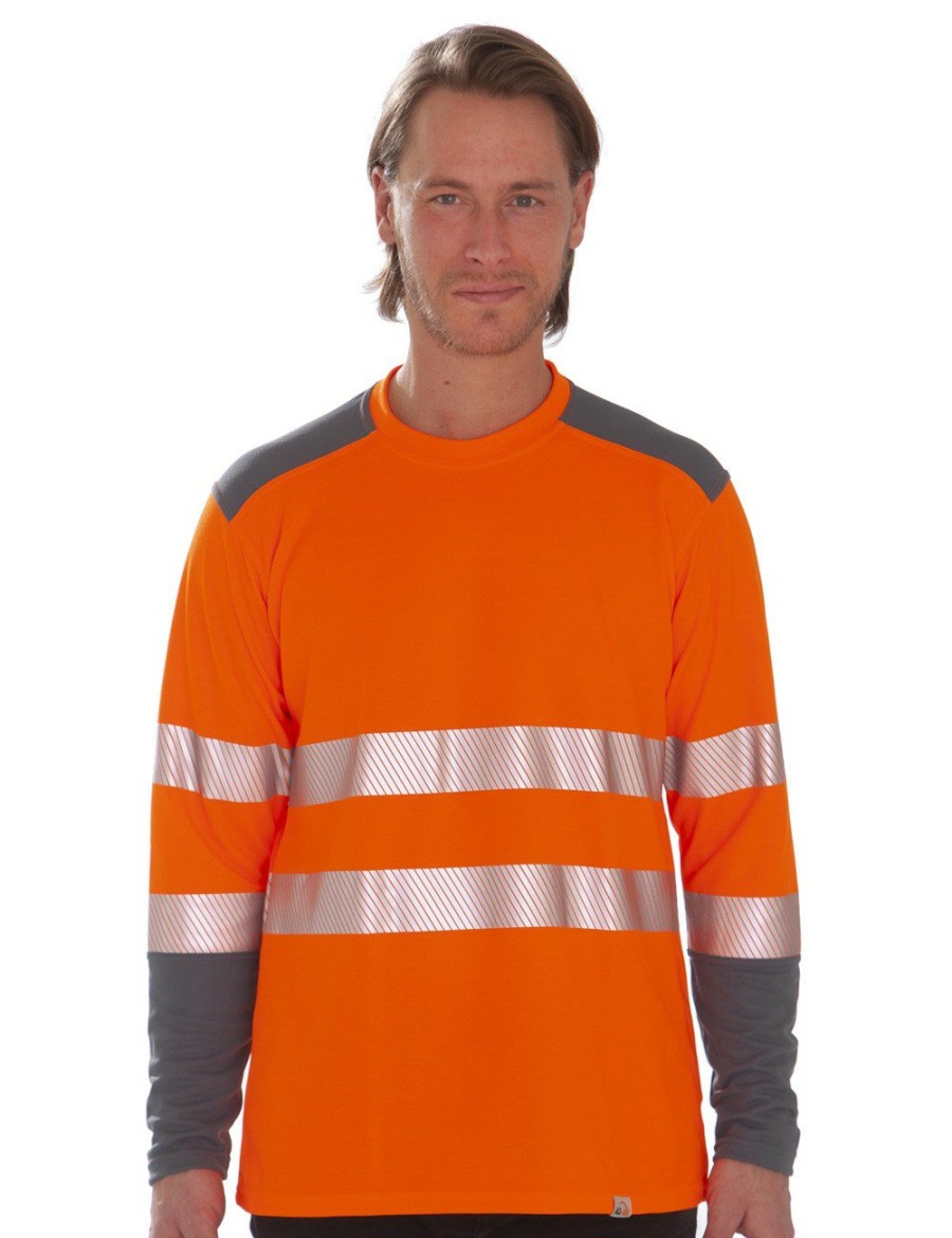 Arbeitsschutz IQ UV | Uv Hivi Shirt 2C Kl.2 Langarm