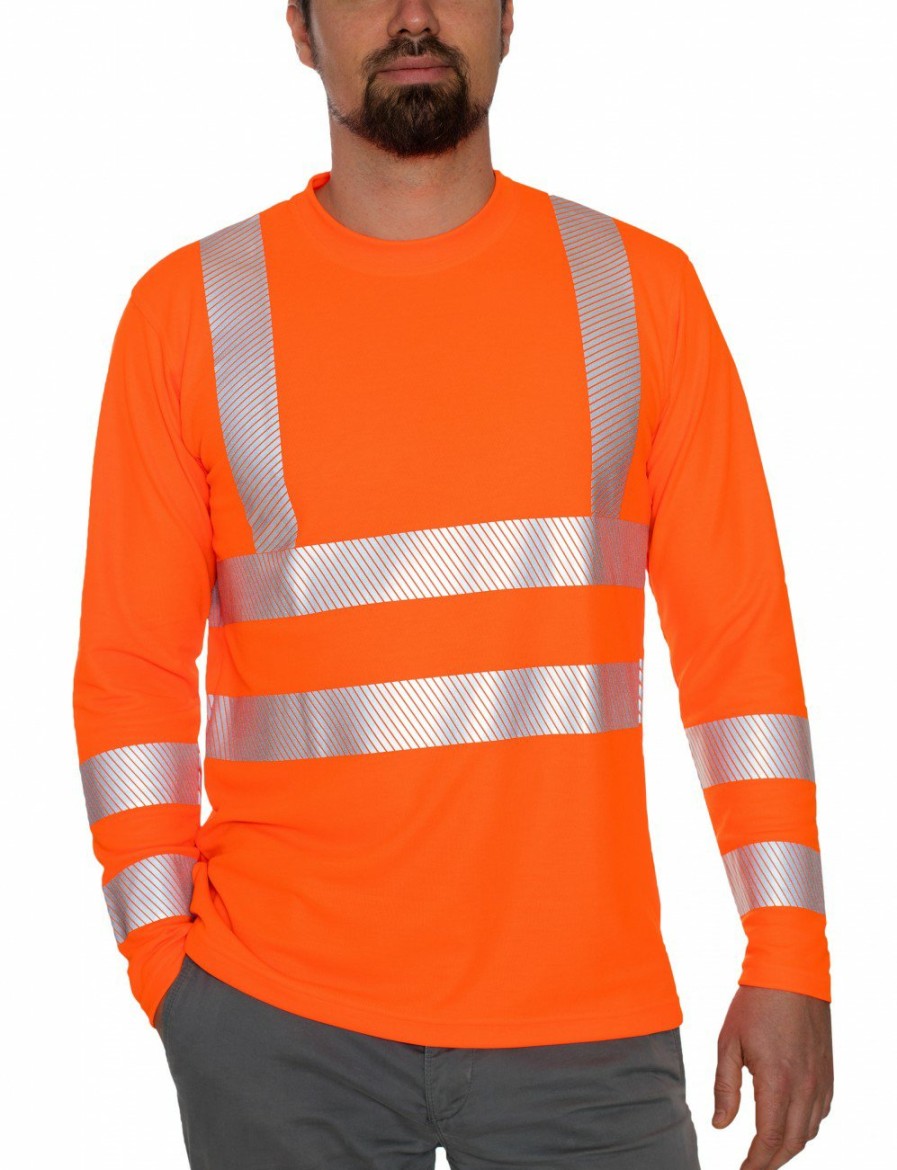 Arbeitsschutz IQ UV | Hochsichtbares Uv Langarmshirt Arbeitsschutz