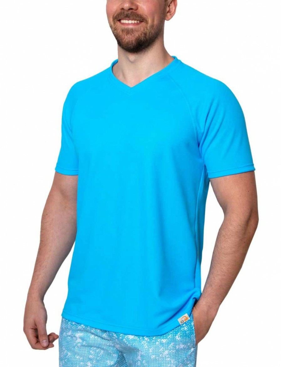 Freizeit IQ UV | Uv Herren Outdoor T-Shirt / Mit V-Ausschnitt