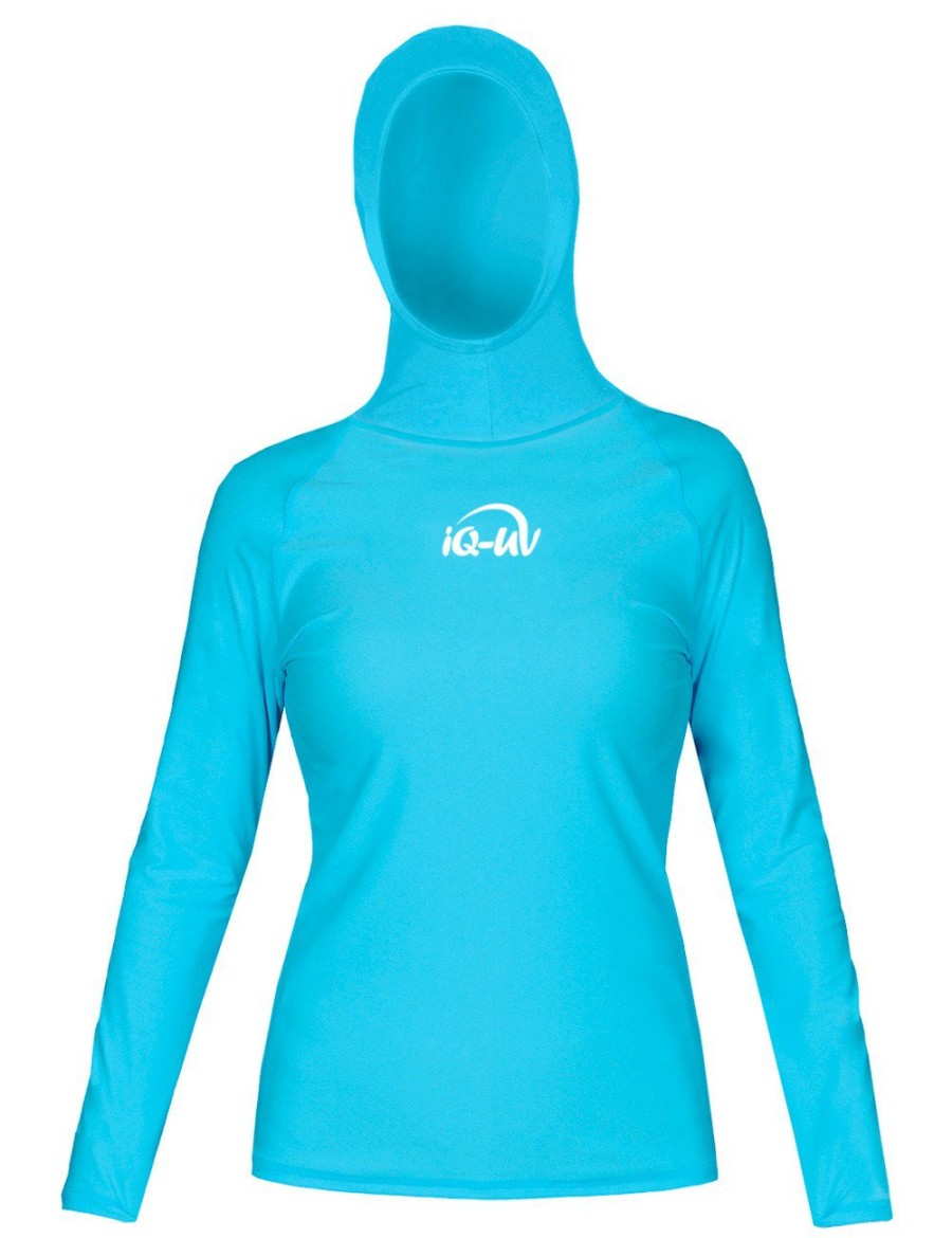 Wassersport IQ UV | Uv Aqua Kapuzenshirt Damen Strand Und Meer Enganliegend