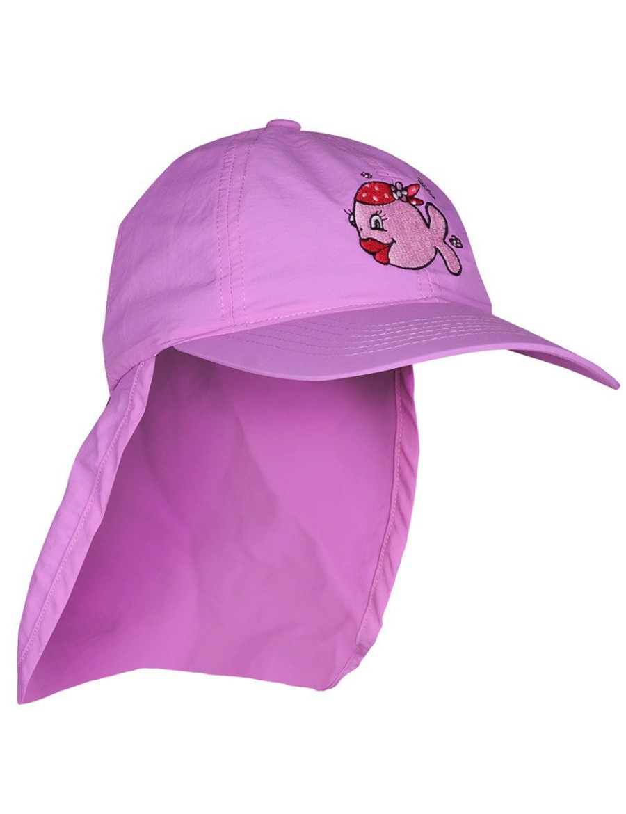 Freizeit IQ UV | Uv Schutz Kappe Candy In Pink Mit Nackenschutz Fur Madchen