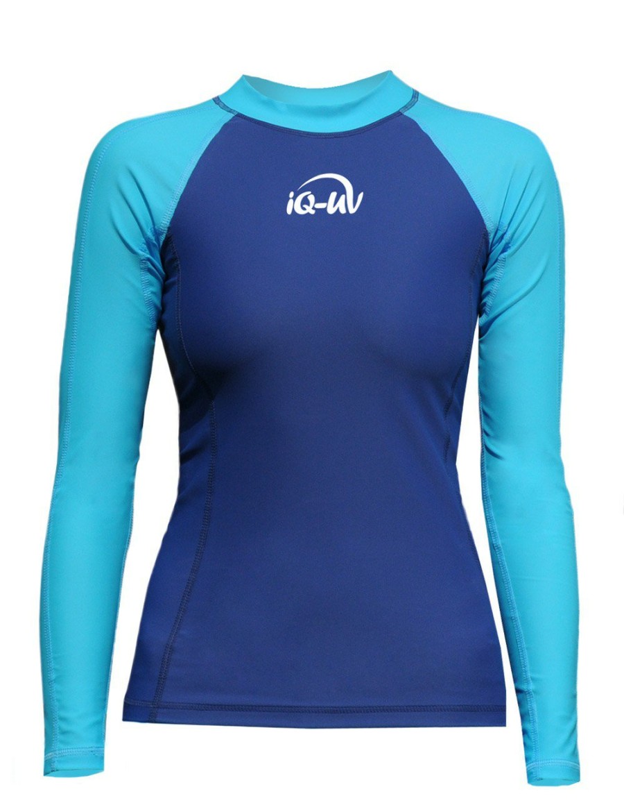 Wassersport IQ UV | Uv Aqua Shirt Damen / Zweifarbig Langarm