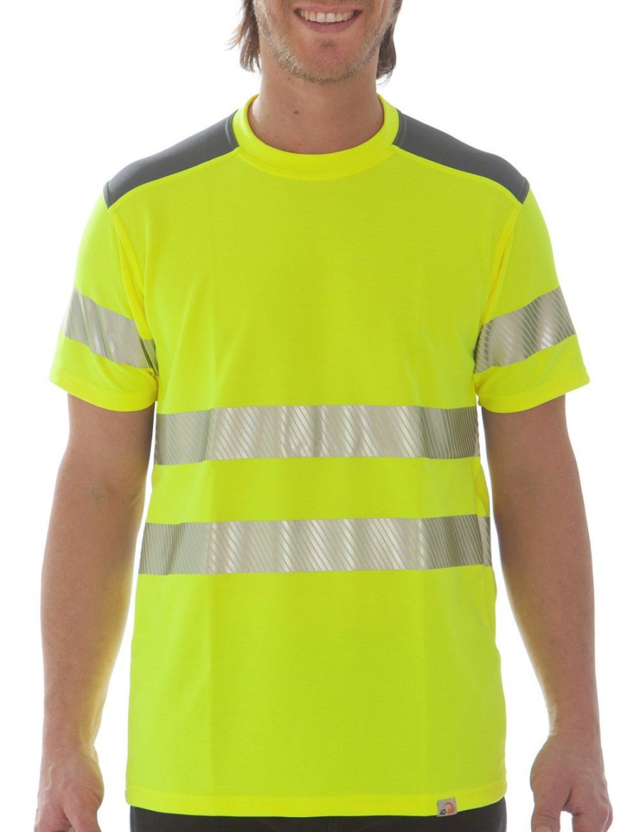 Arbeitsschutz IQ UV | Uv Hivi T-Shirt 2C Kl.2